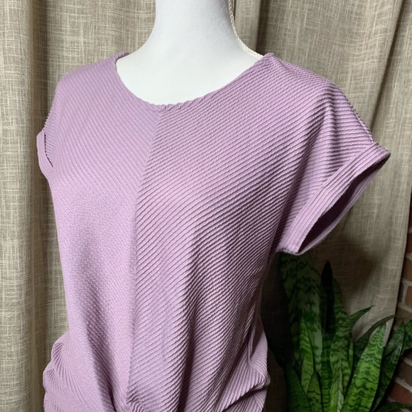 W5 Anthropologie tie front boxy textured top🌸 - Picture 4 of 4